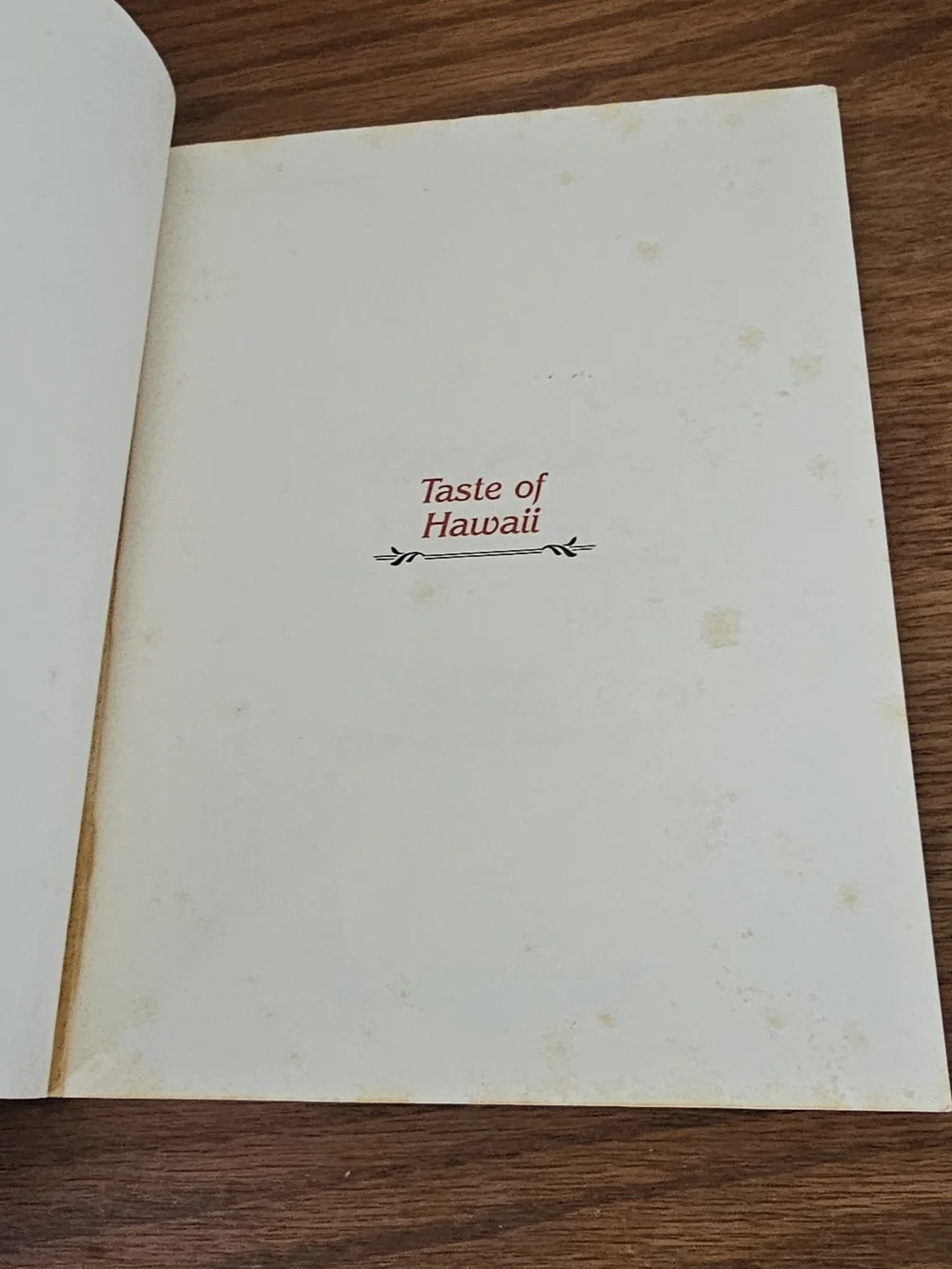 Taste of Hawaii Vintage Cookbook